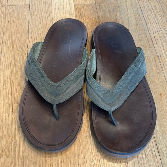 Chaco Other - Chaco leather performance flip flops 12